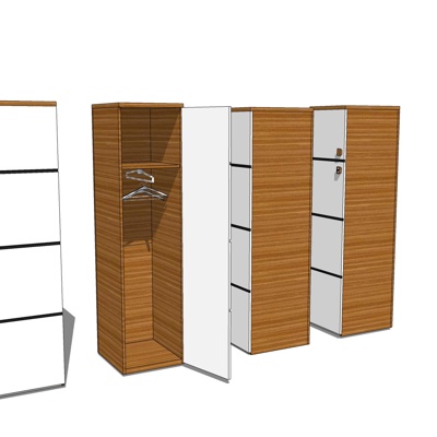 Modern solid wood wardrobe free