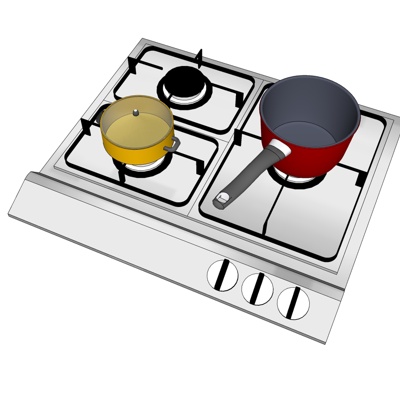 Modern gas stove free