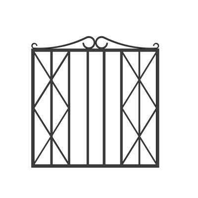 Modern wrought iron guardrail free