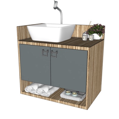 Modern bathroom sink basin free