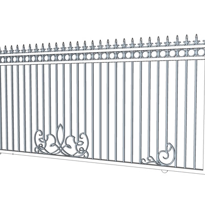 European-style wrought iron guardrail free of charge