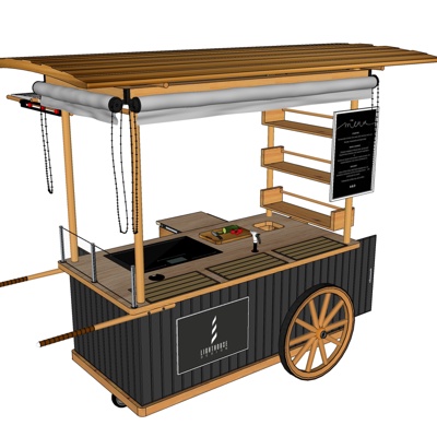 New Chinese-style mobile dining car free