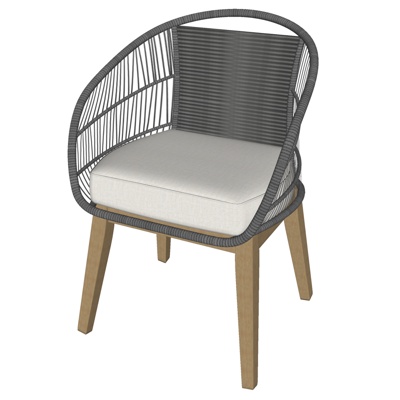 Nordic Rattan Lounge Chair Free