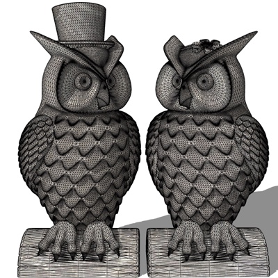 Modern Owl Sculpture Free