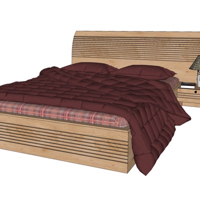 Modern fabric double bed free