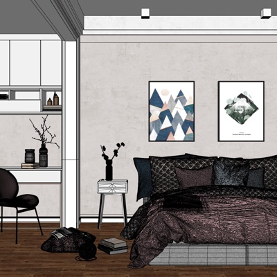 Modern Minimalist Bedroom Free