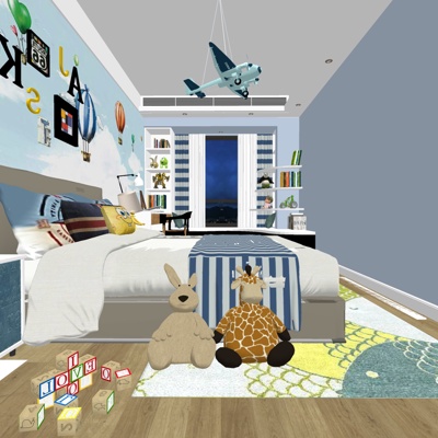 Modern kids Bedroom free