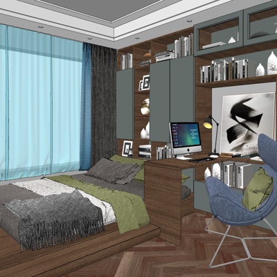 Modern Master Room Bedroom Free