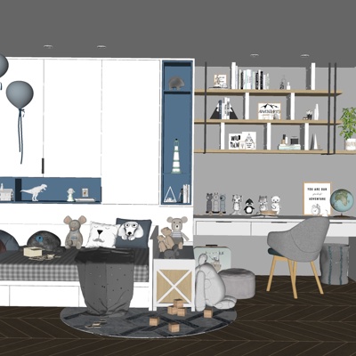 Nordic kids Bedroom free