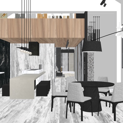 Modern minimalist restaurant free