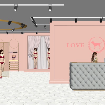 Modern underwear shop