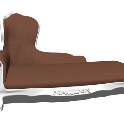 European-style fabric chaise longue