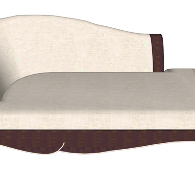 European-style fabric chaise longue