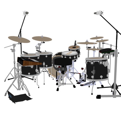 Modern drum set