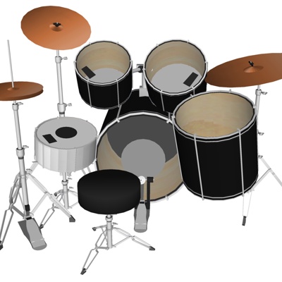 Modern drum set