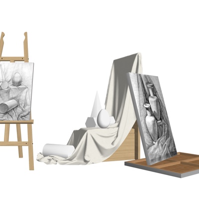 Modern drawing board easel