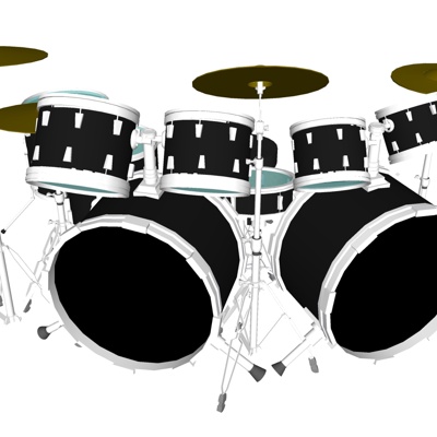 Modern drum set