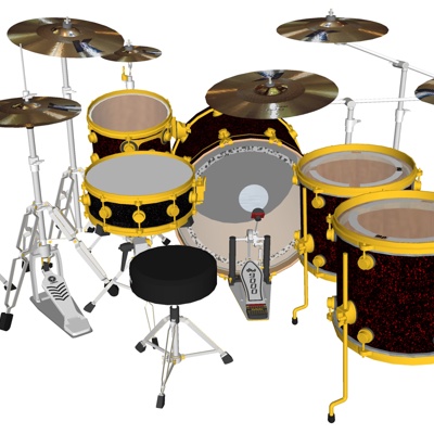 Modern drum set