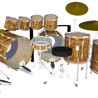 Modern drum set