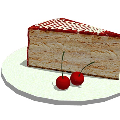 Modern Cherry Cake