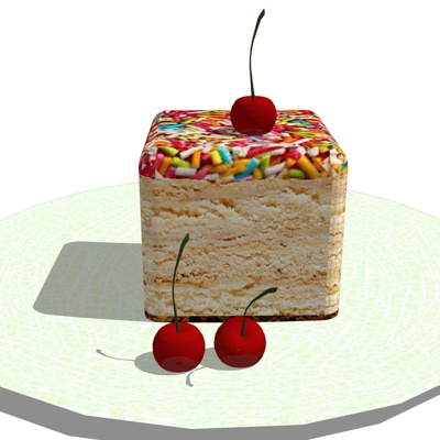 Modern Cherry Cake