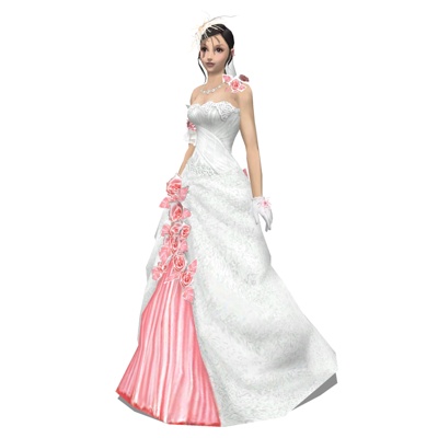 modern wedding dress woman