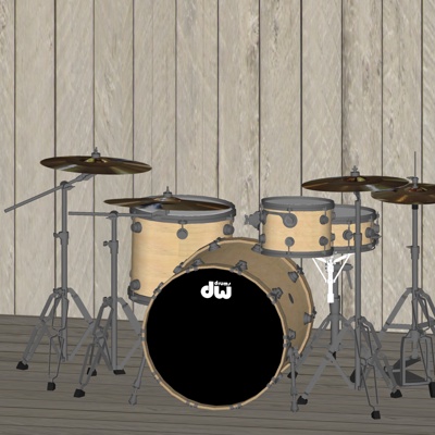 Modern drum set