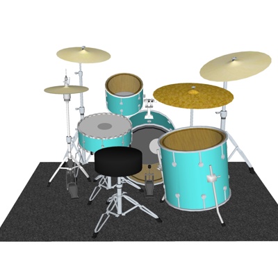 Modern drum set