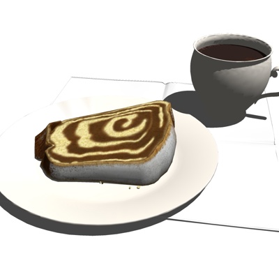 Modern Cream Cake Coffee