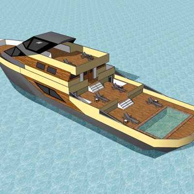 Modern Wooden Boat