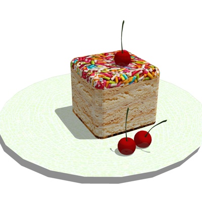 Modern cream cake