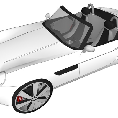 Modern Convertible sports car