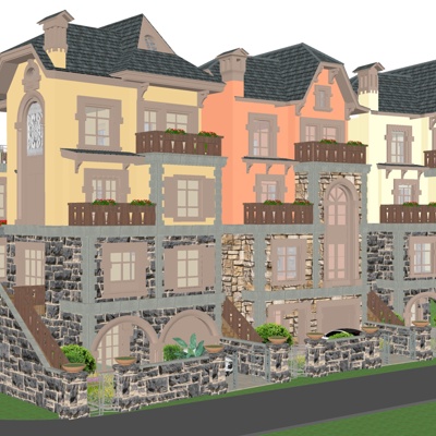 European-style townhouse