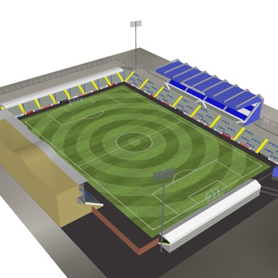 modern football stadium