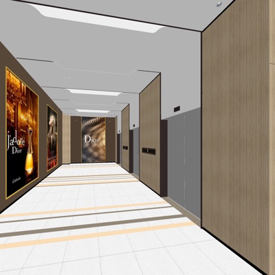 Modern Elevator Corridor