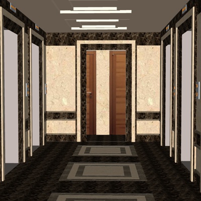 Modern Elevator Corridor