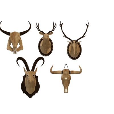 Nordic deer head pendant