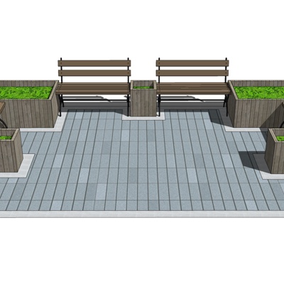 Modern outdoor seating