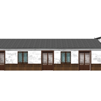 New Chinese-style housing architectural appearance