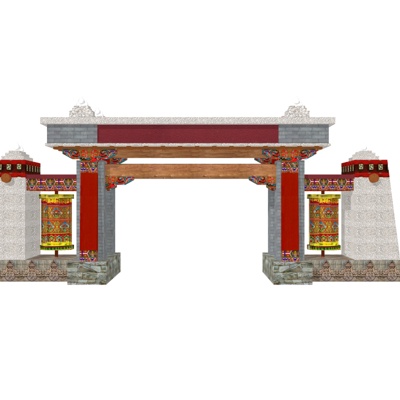 New Chinese-style Scenic Gate