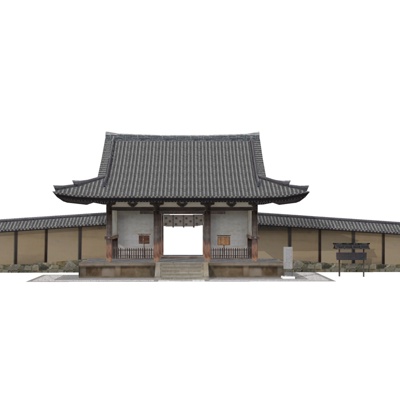 Japanese-style courtyard gate