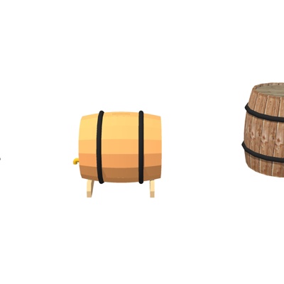 modern wooden barrel