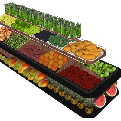 Modern fruit and vegetable shelf