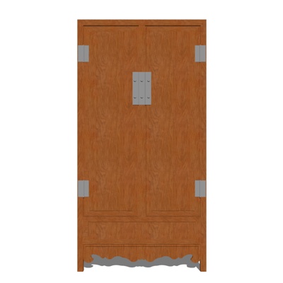 Neo-Chinese Style Solid Wood Locker