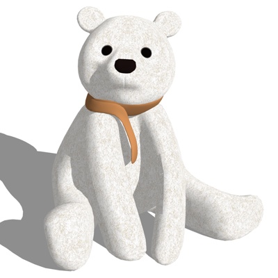 Modern Fabric Teddy Bear