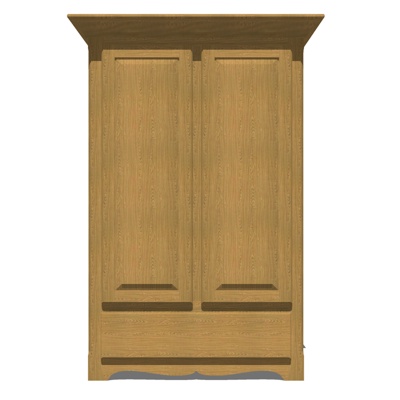 Modern solid wood storage cabinet