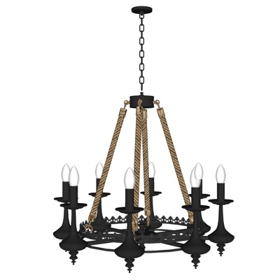 Industrial wind candlestick lamp