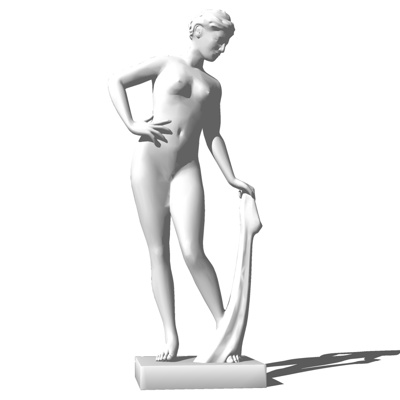 European-style figure sculpture