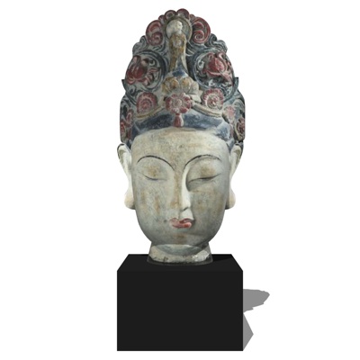 Modern Buddha Head Sculpture Ornaments