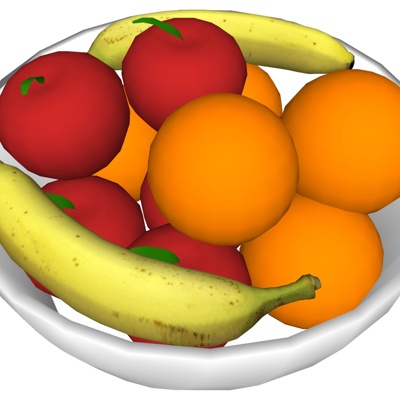 Modern orange banana fruit